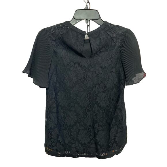 Cable & Gauge Black Lacy Top Size Small - Picture 4 of 11